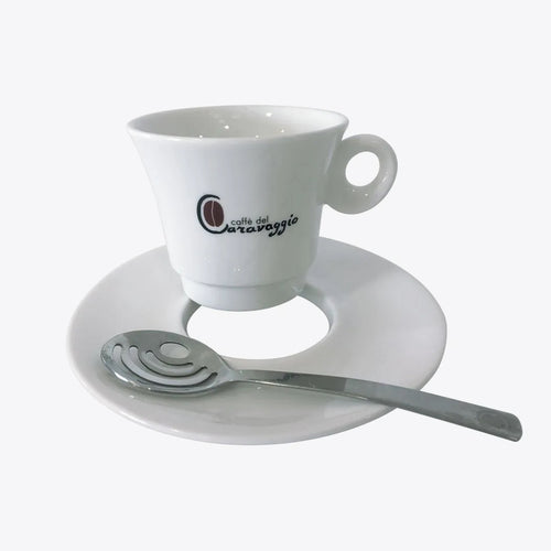 Confezione regalo tazze da cappuccino e cucchiai
