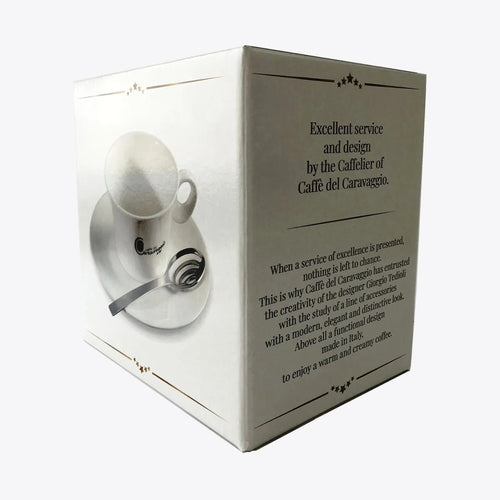 Confezione regalo tazze da cappuccino e cucchiai
