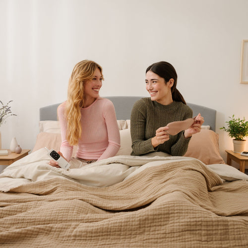 Wärmeunterbett Imetec Adapto 100% Baumwolle, Französisches Einzelbett