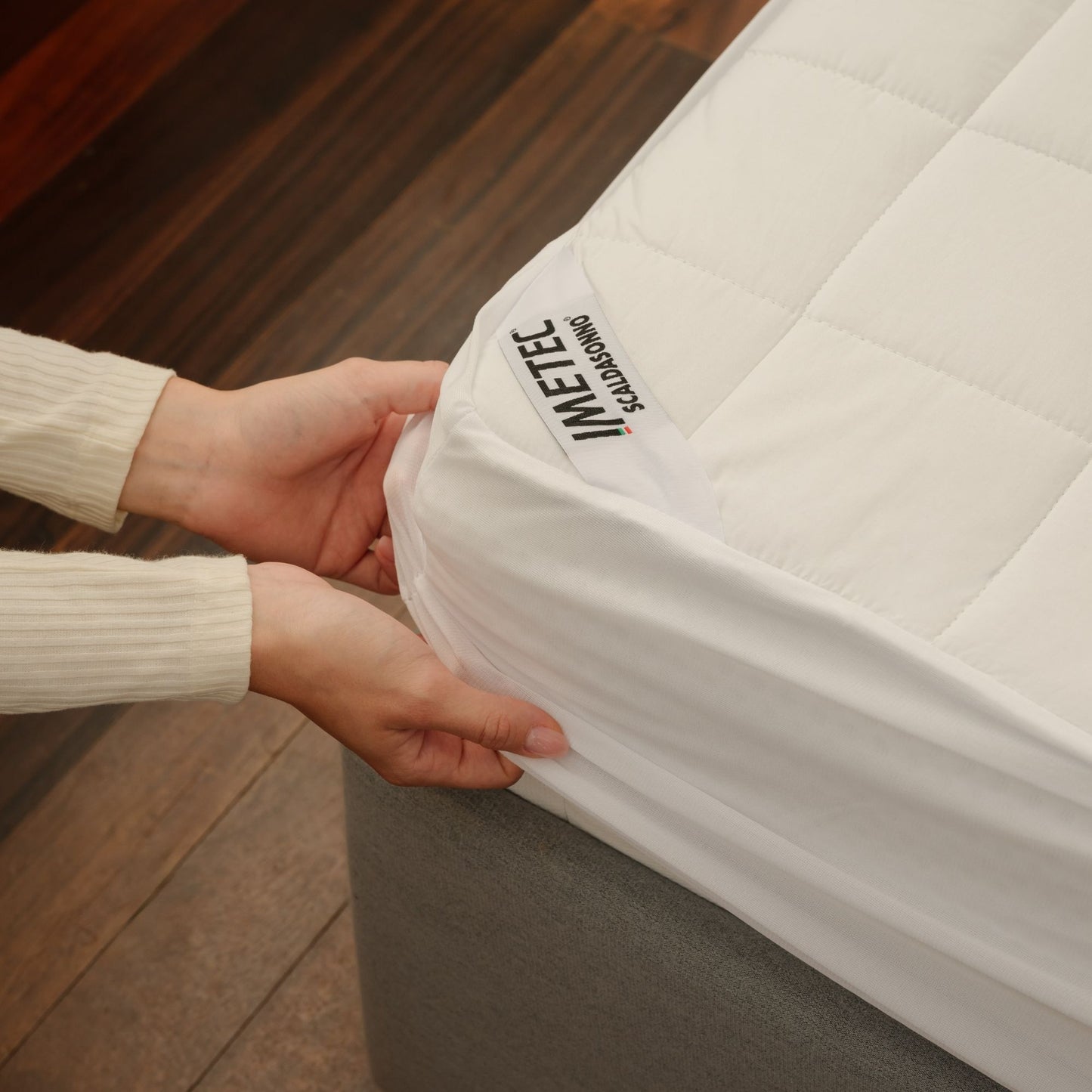 Chauffe-lit Imetec Adapto Maxi 100% Coton Percale, 2 Places