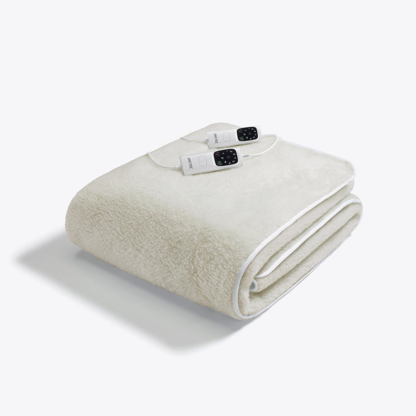 Imetec Adapto Maxi Spann-Wärmeunterbett 100% Wolle und Merino-Wolle, Doppelbett