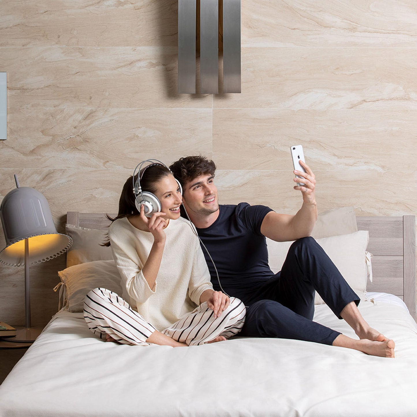 Imetec Adapto Maxi Spann-Wärmeunterbett 100% Wolle und Merino-Wolle, Doppelbett
