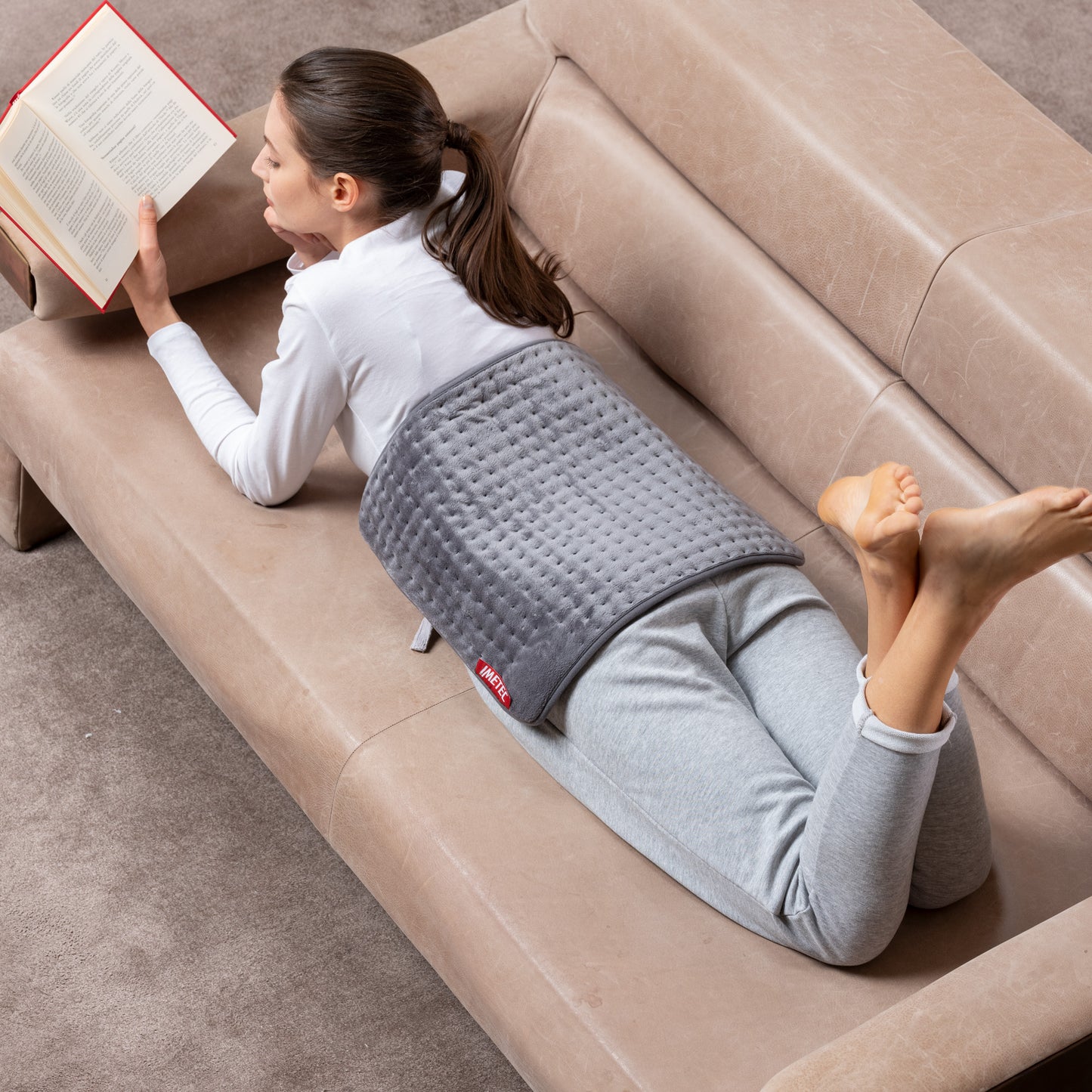 Coussin Chauffant Imetec Intellisense Multifonction en Micro-Peluche XL