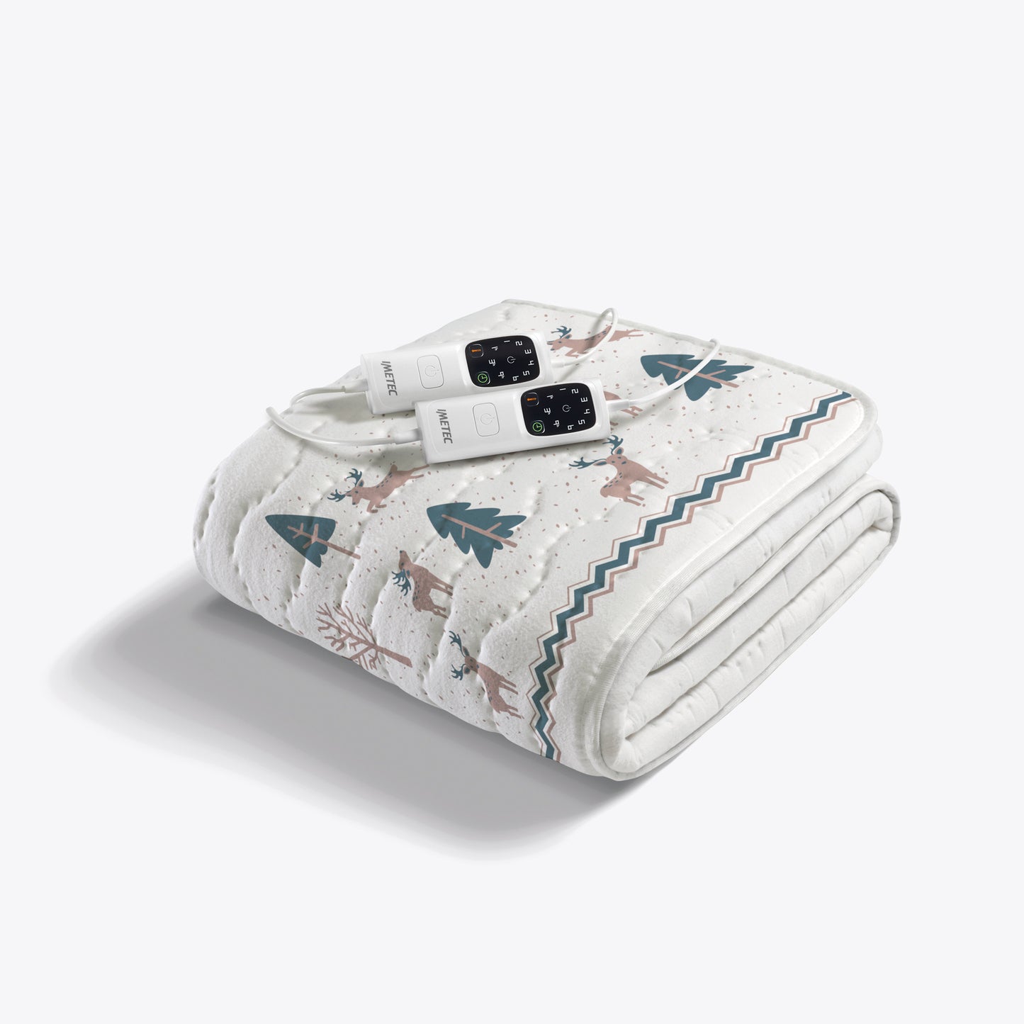 Adapto Baumwolle Doppelbett Rentiere
