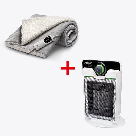 Kit CaldoPlaid® Adapto Grand Luxe e Termoventilatore Compact