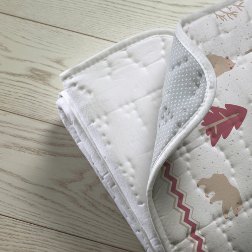 Adapto Coton Ours et Arbres Lit 1 place