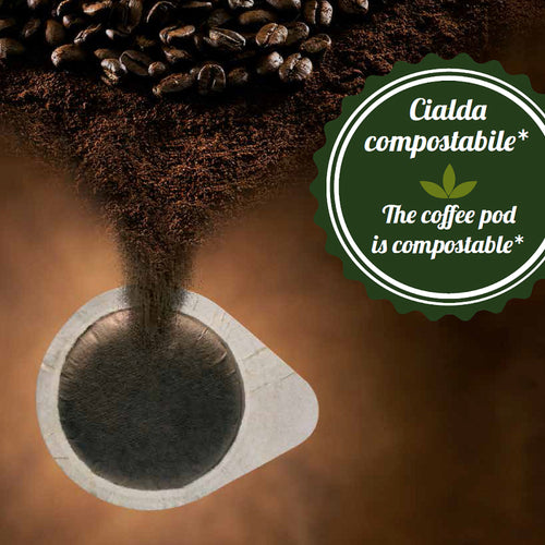 120 cialde caffè di pura Arabica. Miscela Vigoroso.