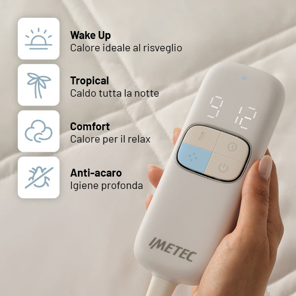 Calore personalizzato che ti coccola ogni notte