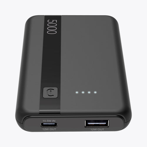 Kit Sciarpa Riscaldante Cordless Heat on the Go Puffer Scarf Nera e Power Bank Cellularline 5000