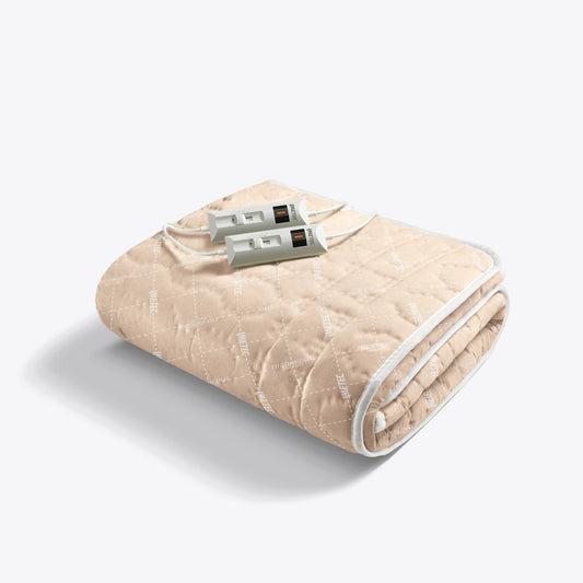 imetec Wärmeunterbett Gestepptes Polyester Doppelbet