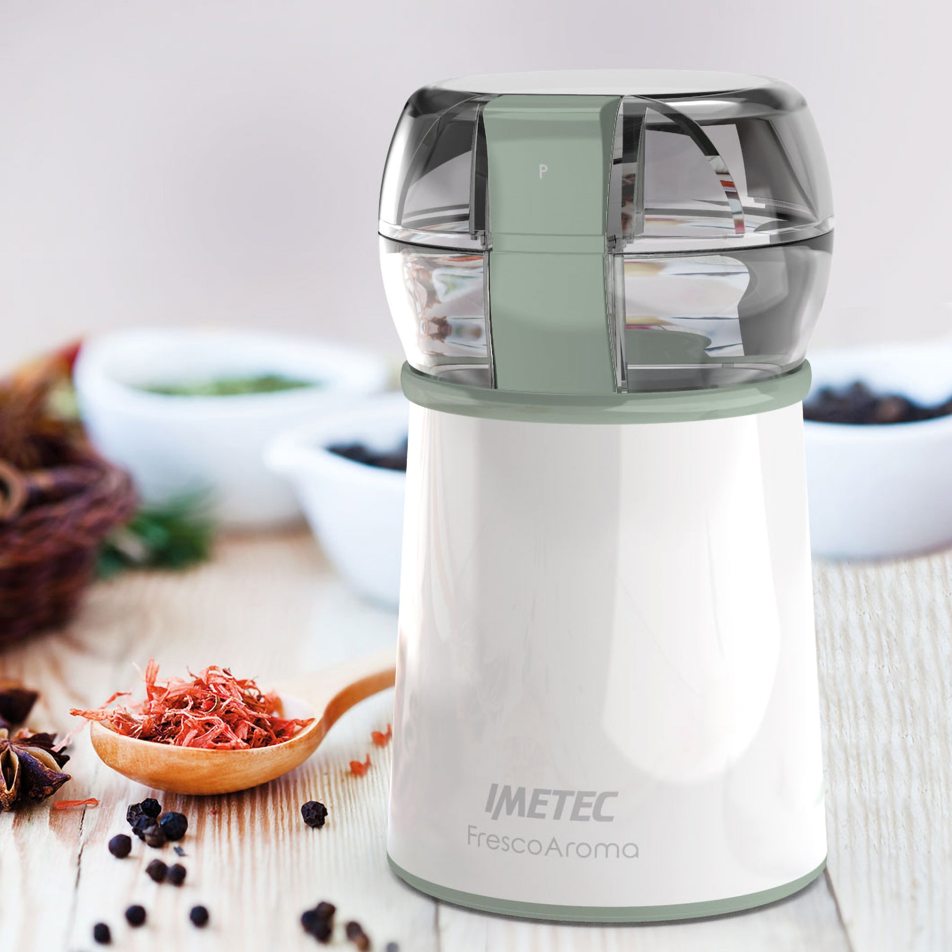 WJUAN Macinacaffè Manuale Con Barattolo - Macina Chicchi, Ceramica, Vetro, Design Compatto - Foto 1