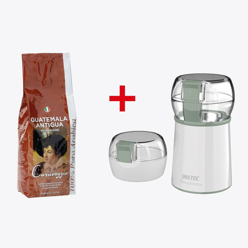 Kit macinacaffè e caffè in grani