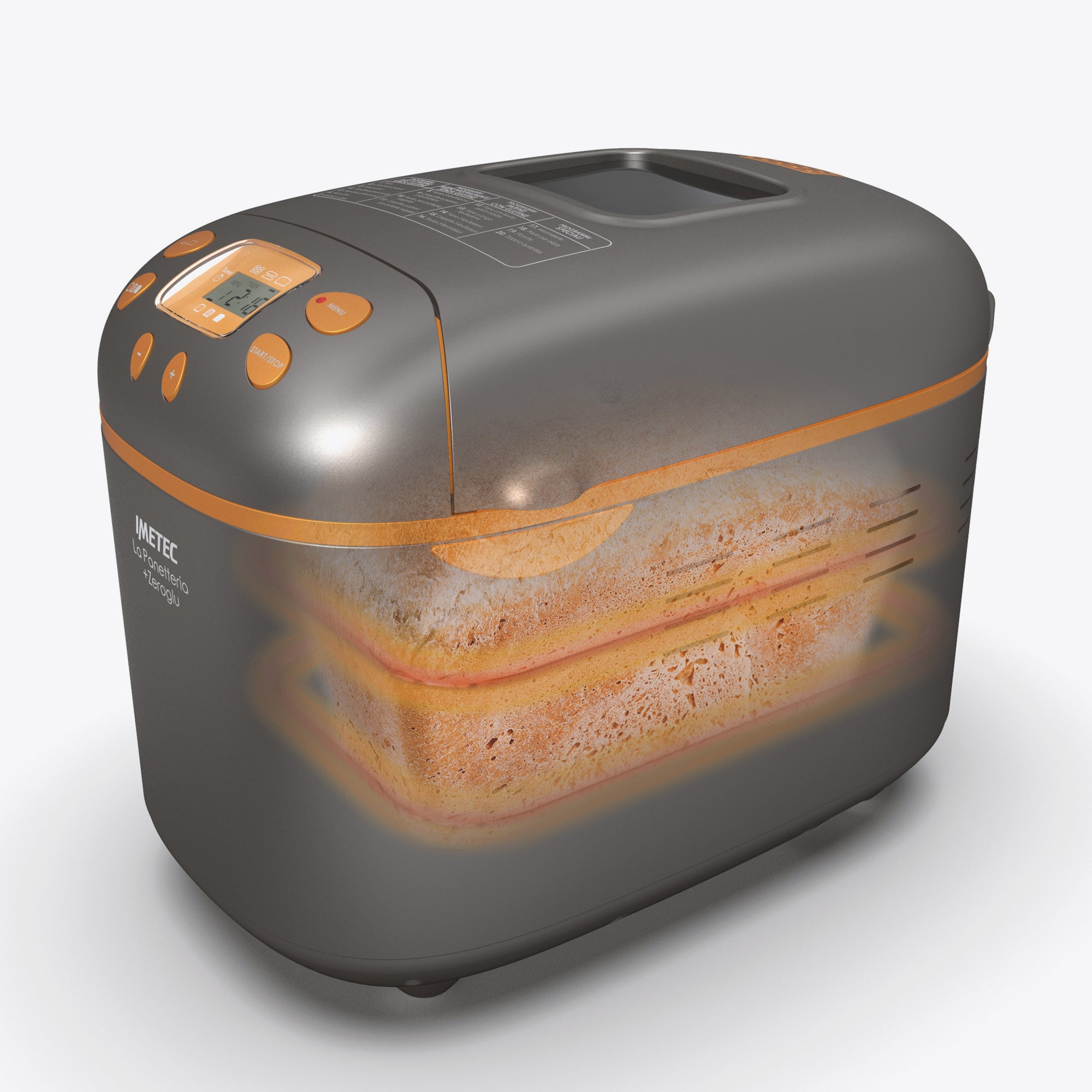 Macchina del pane La Panetteria + Zeroglu di Imetec con 20 programmi ...