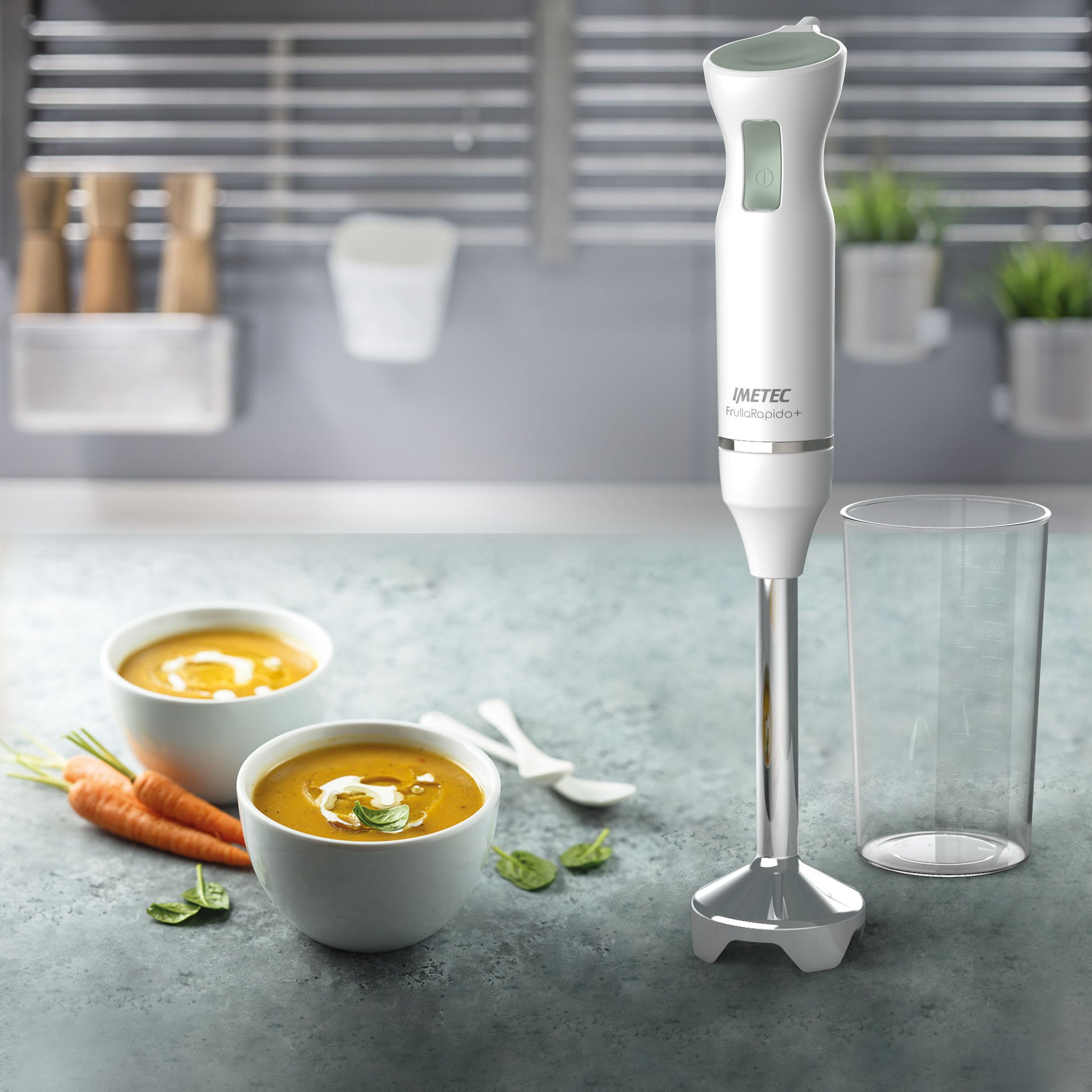 Frullatore Ad Immersione YIOU 500W - Set 4 In 1 Con Frusta E Bicchiere - Foto 4